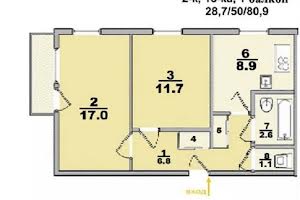 квартира за адресою Архітекторів вул., 22