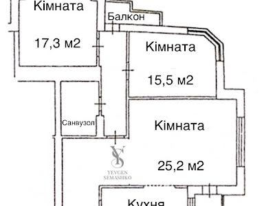 квартира по адресу Миколы Бажана просп., 1-М