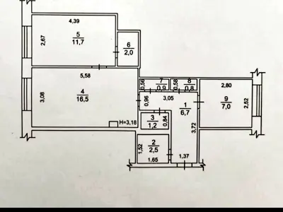 квартира за адресою Повітряних Сил просп. (ПовітрофТолотський), 78