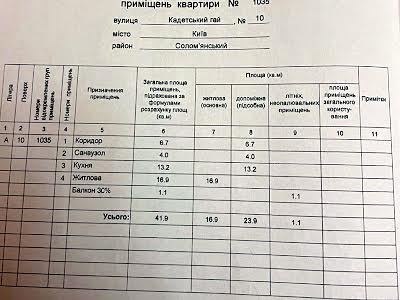 квартира за адресою Кадетський Гай вул., 10
