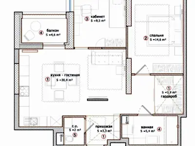 квартира за адресою Джона Маккейна вул. (Івана Кудрі), 7