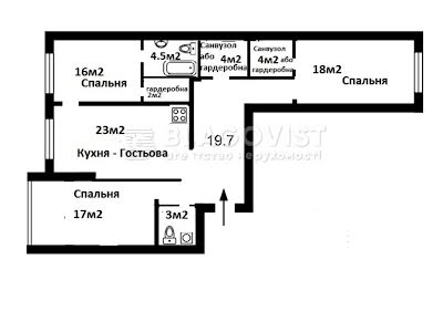 квартира по адресу Бульварно-Кудрявская ул. (Воровского), 17а