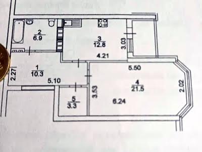 квартира по адресу Олены Пчилки ул., 6