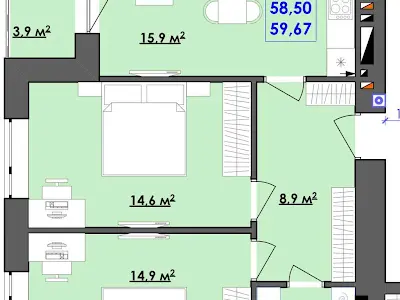 квартира за адресою Петра Маланюка вул., 58