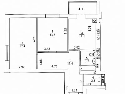 квартира за адресою Буча, Бориса Гмирі вул., 7