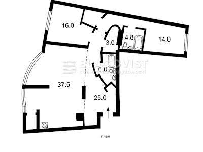 квартира по адресу Киев, Днепровская набережная ул., 19-А