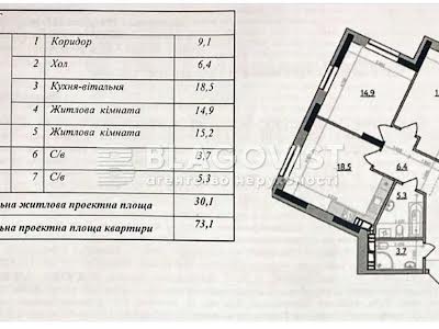 квартира за адресою Дегтярівська вул., 25