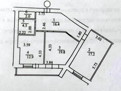 квартира за адресою В'ячеслава Чорновола вул., 25