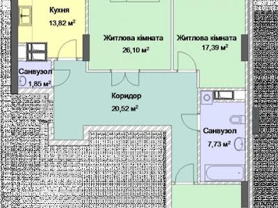 квартира за адресою Андрія Верхогляда вул. (Михайла Драгомирова), 20