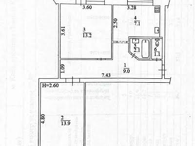 квартира за адресою Проспект Юрія Гагаріна, 14а