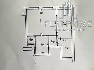 квартира по адресу Ярослава Хомова пер. (Миколи Островського), 40
