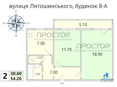 квартира по адресу Композитора Лятошинского ул., 8-А