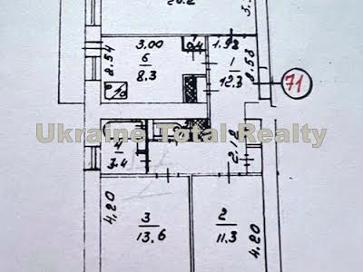 квартира за адресою Митрополита Андрея Шептицького вул. (Анатолія Луначарського), 3-Б