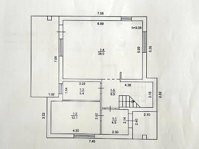 будинок за адресою с. Гатне, Озерний пров., 13-Б
