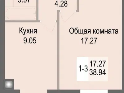 квартира по адресу Героев Небесной Сотни просп., 26/14