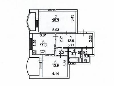 квартира по адресу Петра Калнишевського ул. (Михайла Майорова), 7