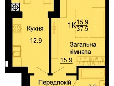 квартира за адресою Героїв Небесної Сотні просп., 34/2