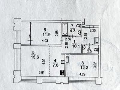 квартира по адресу Заречная ул., 2 к1