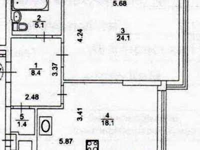 квартира за адресою Дніпровська наб., 14б