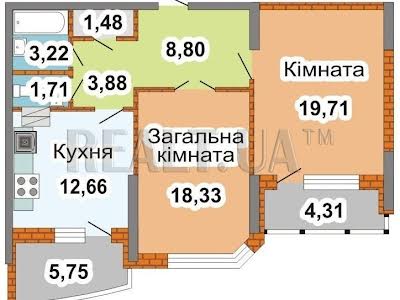 квартира за адресою Олександри Екстер вул. (Марини Цвєтаєвої), 9