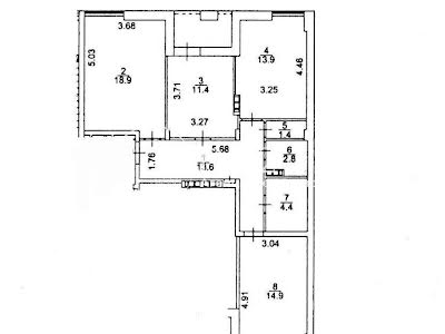 квартира по адресу Регенераторная ул., 4 к1-6