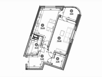 квартира по адресу Киев, Днепровская наб., 17B