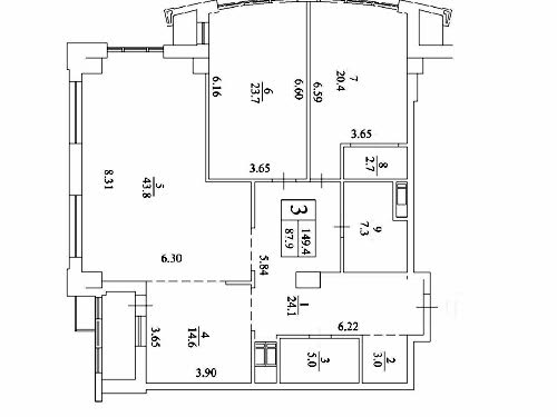квартира по адресу Киев, Сапёрное Поле ул., 3