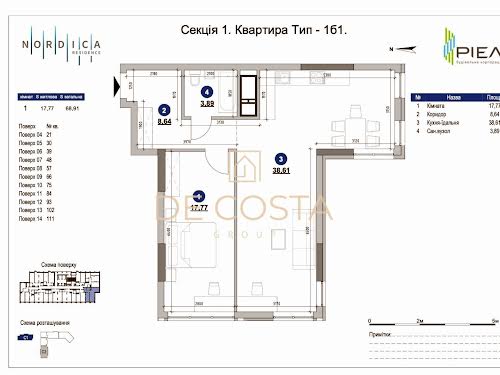 квартира за адресою Залізничне шосе, 45