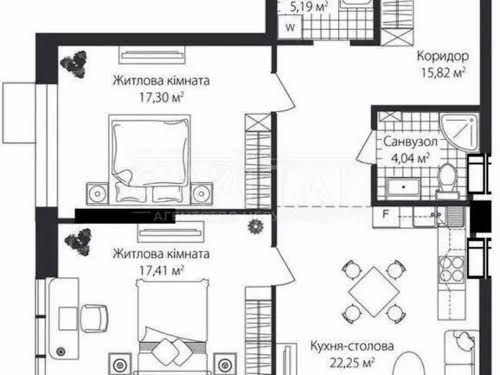 квартира по адресу Киев, Трускавецкая ул., 10-Д