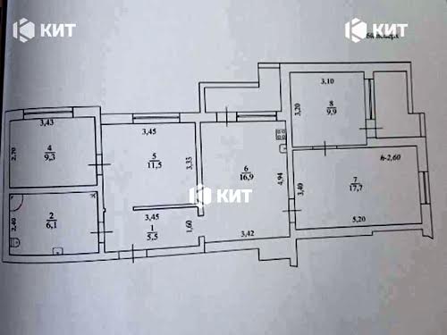 квартира за адресою Харків, Северина Потоцького вул. (XVII Партз'їзду), 34 А