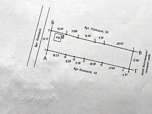 участок по адресу Козацка, 48