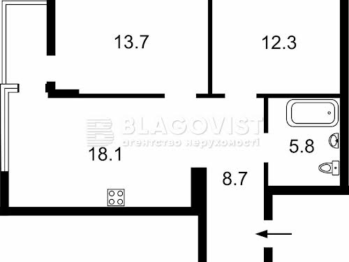 квартира за адресою Олександра Олеся вул., 7