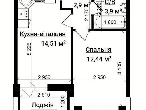квартира за адресою смт. Гостомель, Богдана Хмельницкого вул., 1