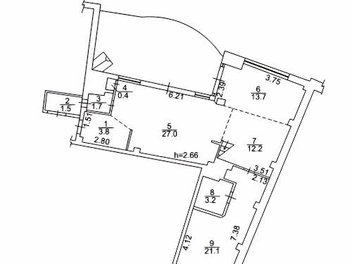 квартира по адресу Киев, Днепровская набережная ул., 19а