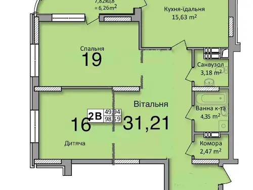 квартира за адресою Юрія Кондратюка вул., 3