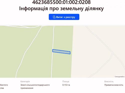 участок по адресу Шевченка