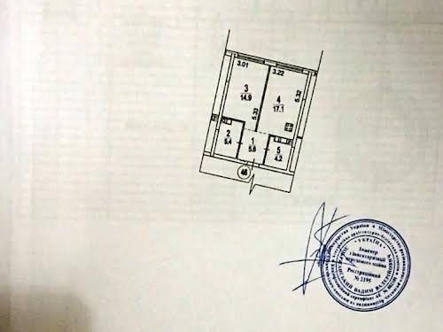 квартира за адресою Дніпровська набережна вул., 15-Д