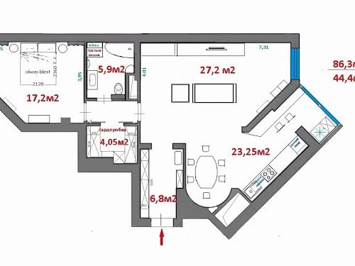 квартира за адресою Вишгородська вул., 45Б/1