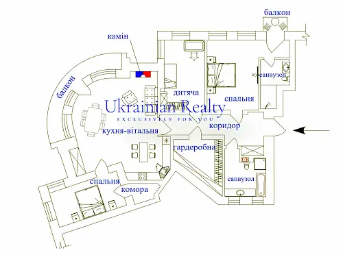 квартира по адресу Михаила Грушевского ул., 9