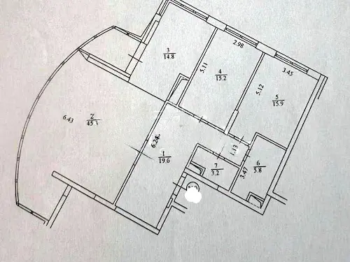 квартира по адресу Заречная ул., 1-В