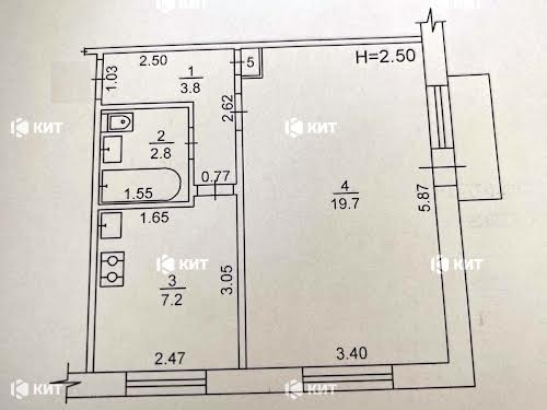 квартира за адресою Ювілейний просп. (), 69