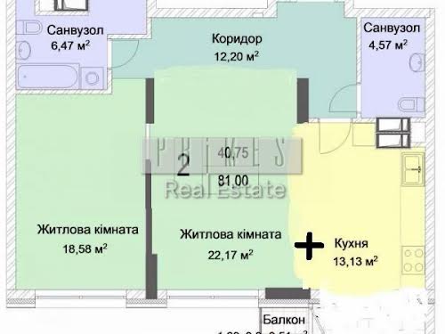 квартира по адресу Киев, Андрея Верхогляда ул. (Михайла Драгомирова), 1-20а