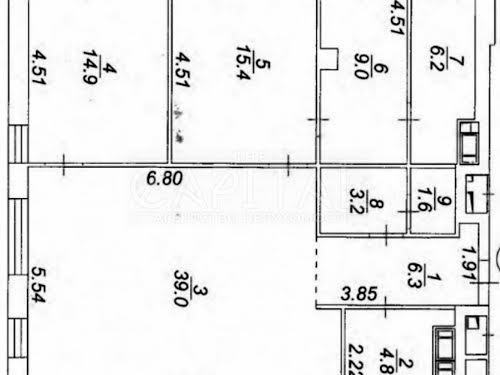 квартира по адресу Василия Тютюнника ул. (Анрі Барбюса), 39