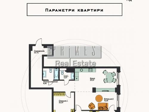 квартира за адресою Володимирська вул., 86А