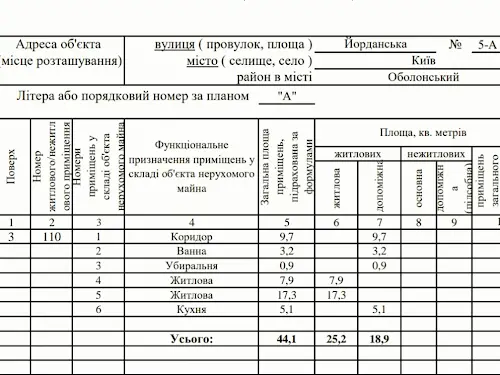 квартира за адресою Йорданська вул. (Лайоша Гавро), 5-А