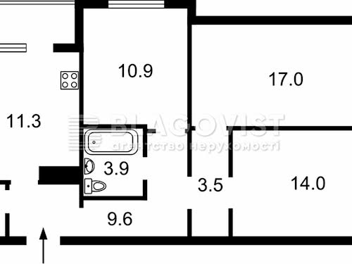 квартира по адресу Бориса Гмыри ул., 16а