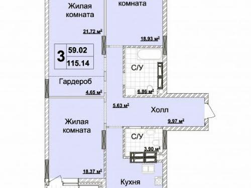 квартира за адресою Андрія Верхогляда вул. (Михайла Драгомирова), 15б