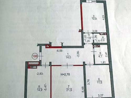 квартира по адресу Метрологическая ул., 7-А