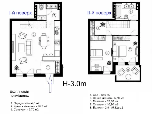 квартира за адресою смт. Гостомель, Богдана Ступки пров., 11