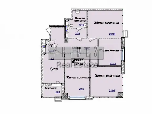квартира за адресою Андрія Верхогляда вул. (Михайла Драгомирова), 19-Б
